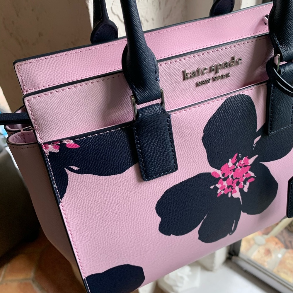 KATE SPADE CROSSBODY SATCHEL CAMERON MEDIUM FLORAL - Picture 7 of 10